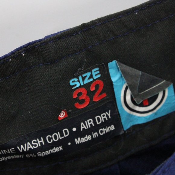 Original Waterman Mens Shorts Blue Swim Trunks Lifeguard Pockets Drawstring 32" - Picture 4 of 7